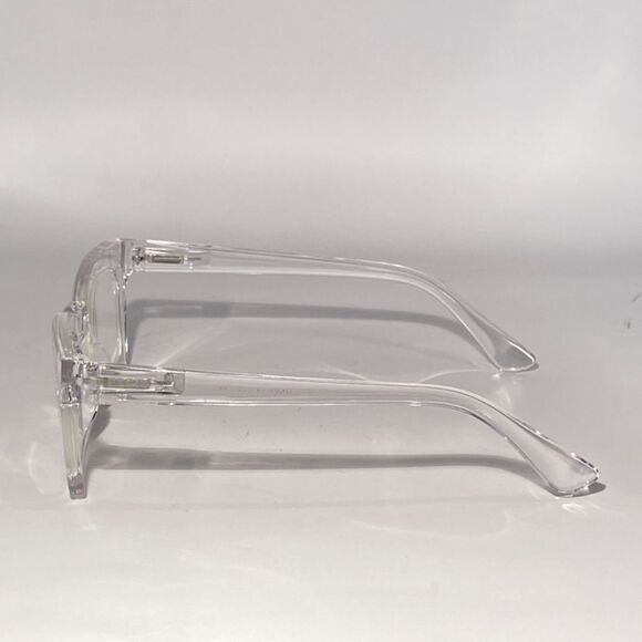1177 Gretchen Reading Glasses 2.25 Square Clear Oversize NWT - Picture 4 of 9